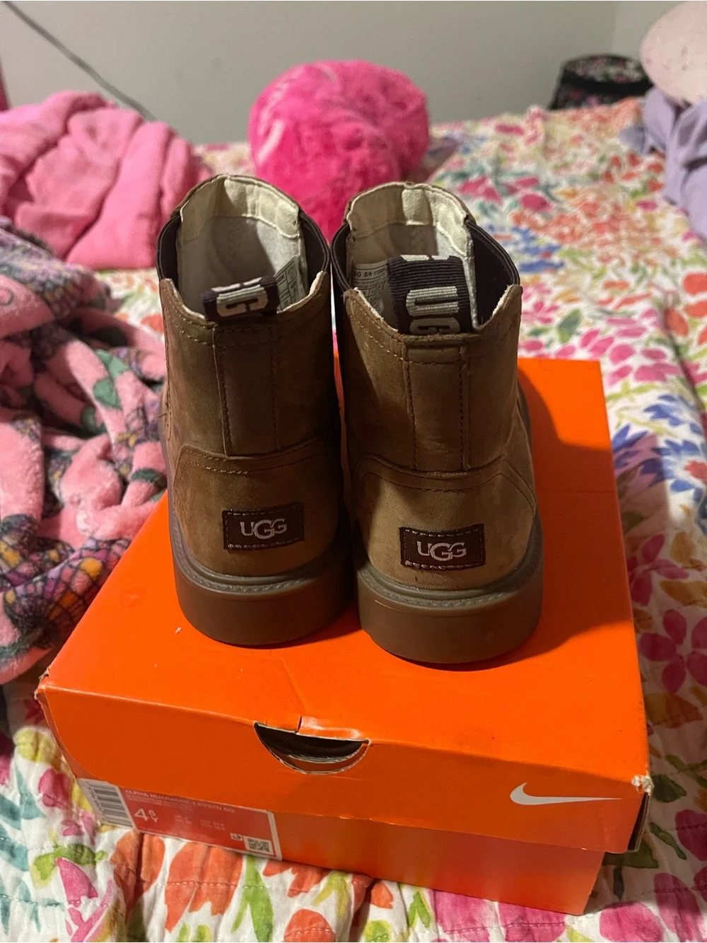UGG Kids Brown Chelsea-Style Suede Boots